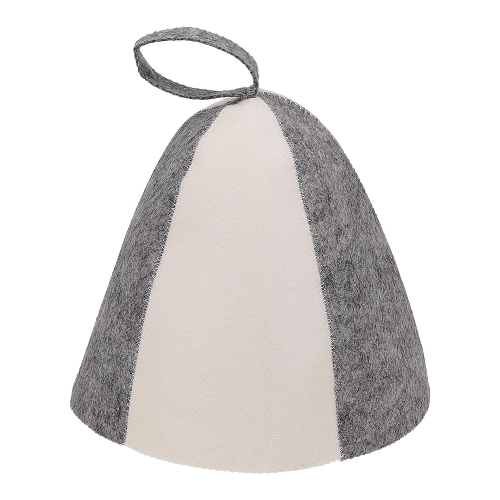

1pc Thickened Winter Wool Felt Sauna Hat Keep Warm Bath For Skin Head Parts Quickly Towel Drying Towel Hats Bath Accessories