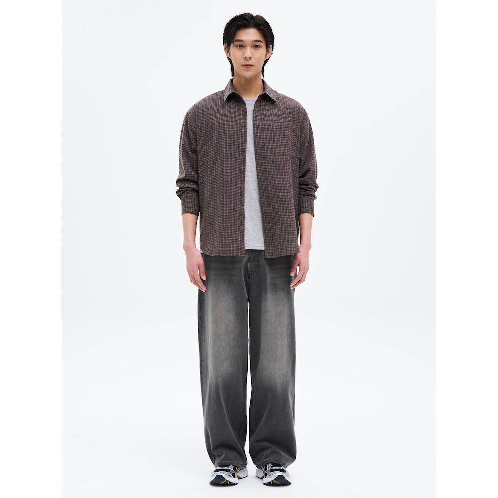 8SECONDS Mini Check Shirt Brown