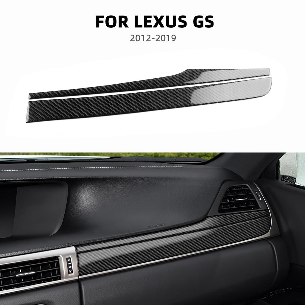 Carbon Fiber Trim Auto Center Console Dashboard Panel Decoration Strips For Lexus GS 2012-2019 Car Sticker Interior Accessories