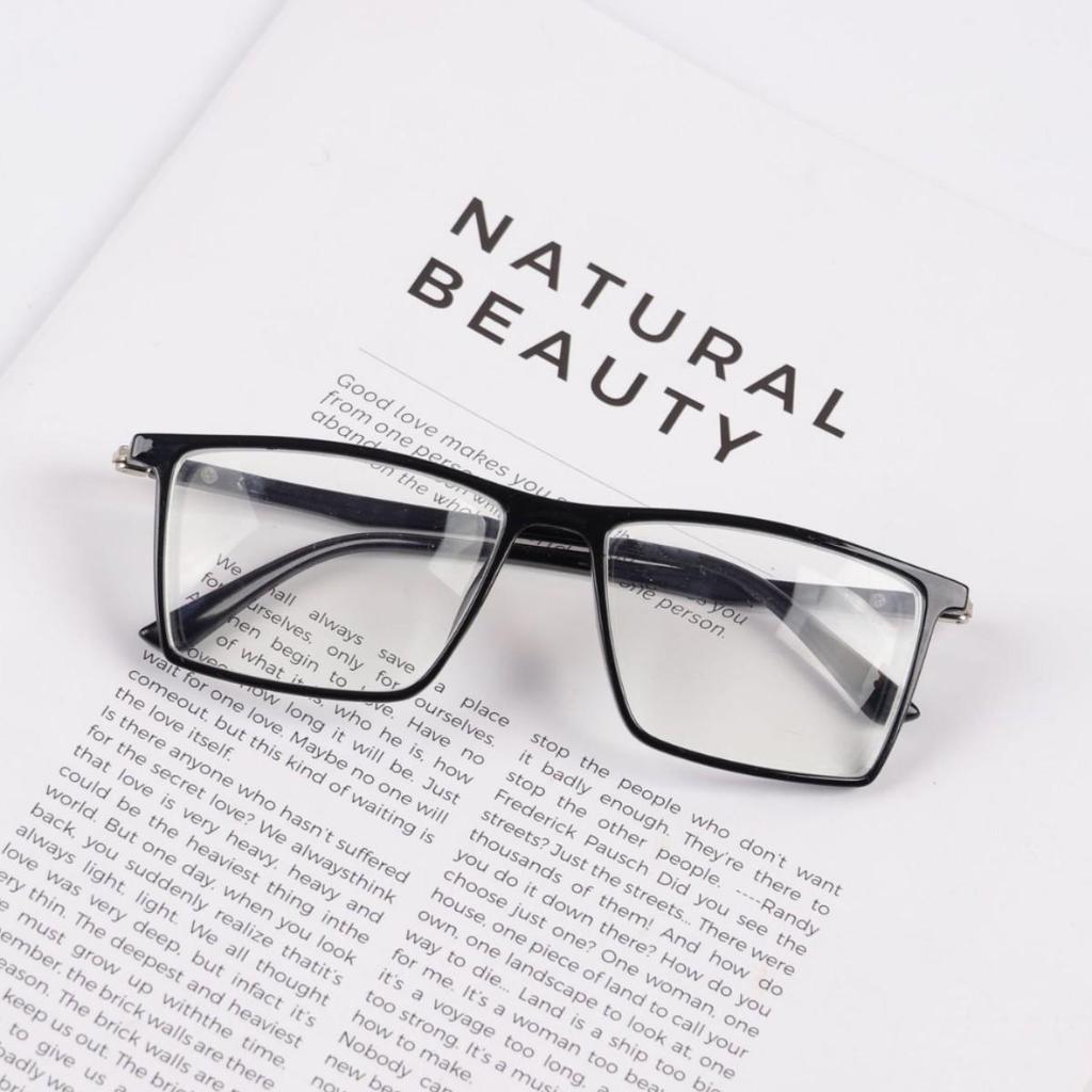 Men's Business Full-Frame Anti-Blue Light Glasses - Trendy Myopia Glasses with Prescription Option