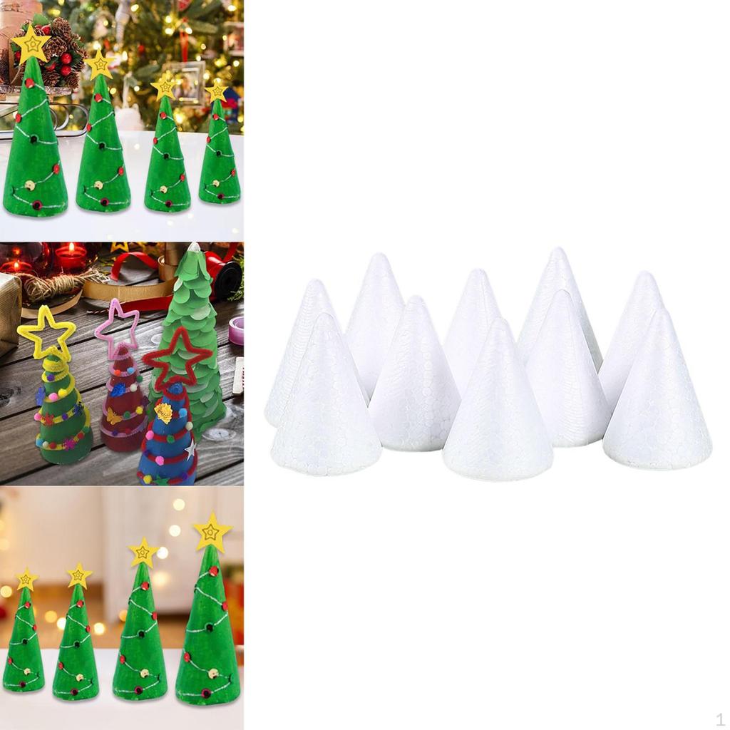 Foam Cone Craft DIY Christmas Tree Table Centerpiece Educational