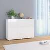 Sideboard High Gloss White 107 X 35 X 80.5 Cm
