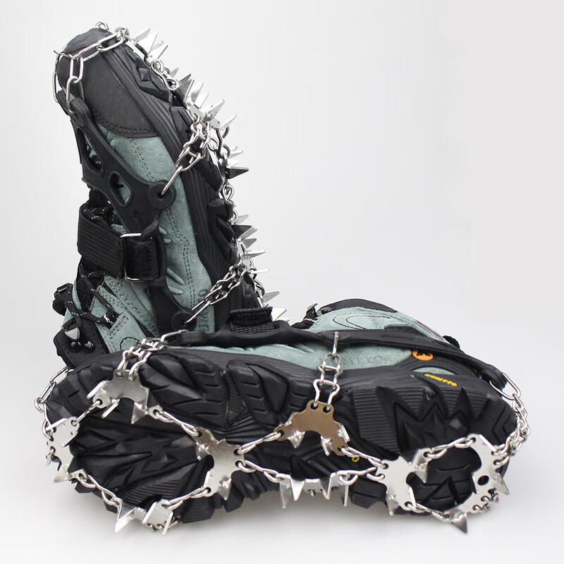 WEZHO 32-Tooth Stainless Steel Mountaineering Ice Crampons