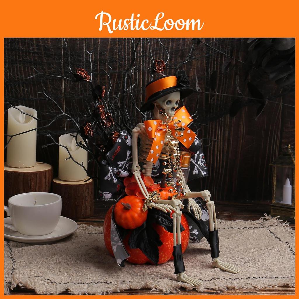 Skelett Halloween Kürbis Tischornament Partydekoration Gruselige Requisiten Event