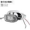 Aoling 2pcs Side Marker LED 24V White Truck Marker Lamp RV Bus Shoulder Light Tiger 6LED Clear Lens