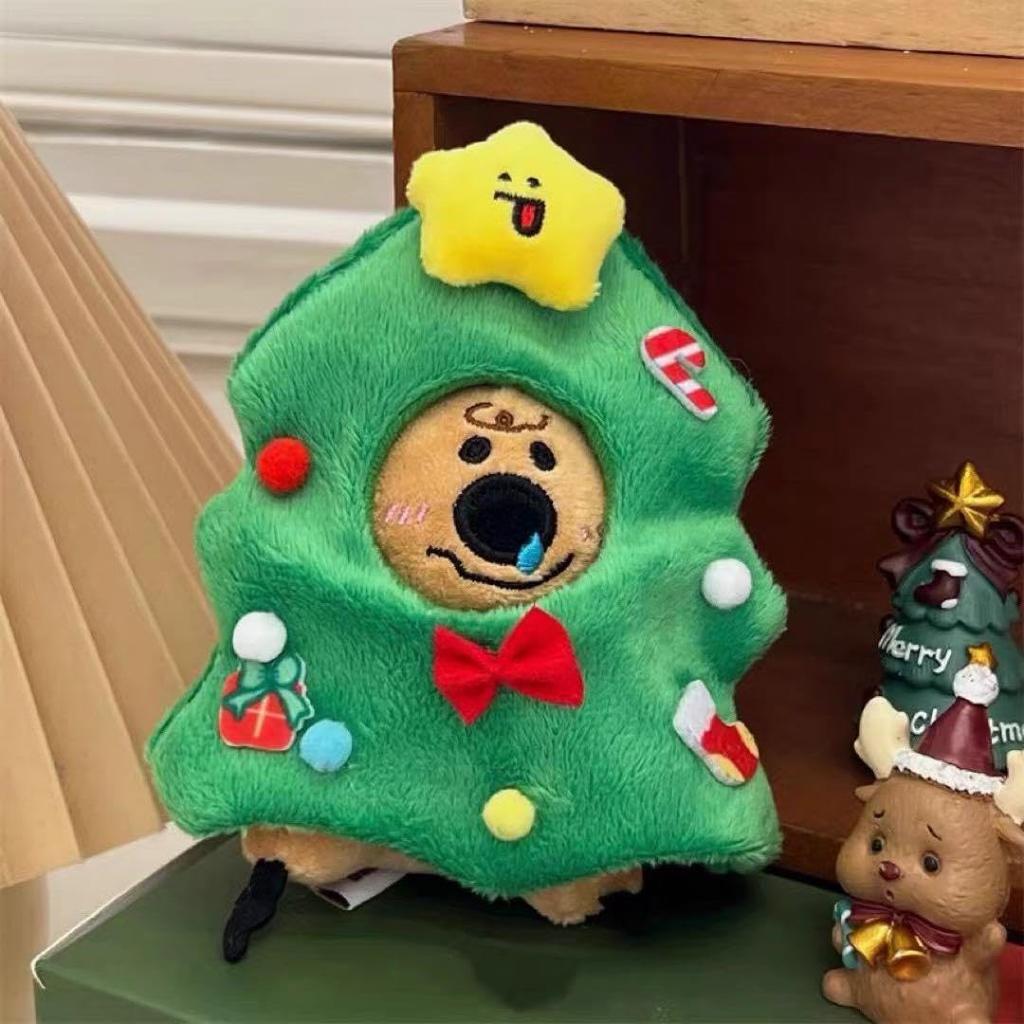 CLOGRATIA Plush Clothes Stuffed Animal Clothes 10cm Plush Activity Chibi Plush Oshi Plush Chill Kigurumi Dress Up Oshi Activity (Christmas Tree)