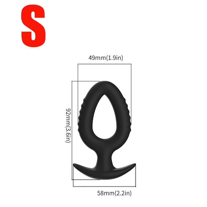 Built In Gravity Steel Ball Anal Bead Butt Plug for Men Women Anal Vibrator Prostate Massage Anal Plug Soft Silicone Masturbator