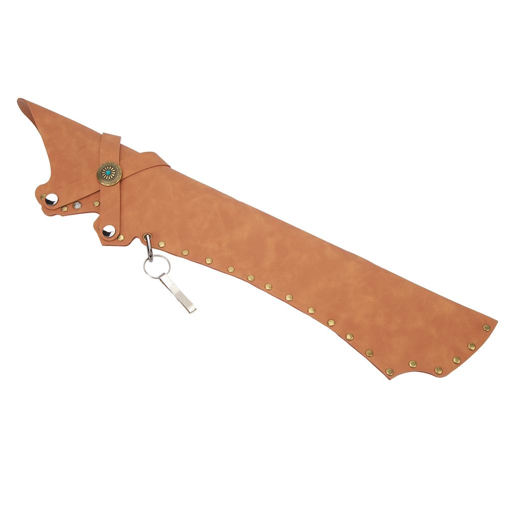 Archery Arrow Quiver Holding 20 Arrows Leather Archery Arrow Holder for Field Practice Brown