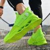 Hot Sale Mesh Fluorescent Green Running Sneakers for Men Cheap Light Men's Trainers Shoes Fashion Breathable Sport Shoes Male