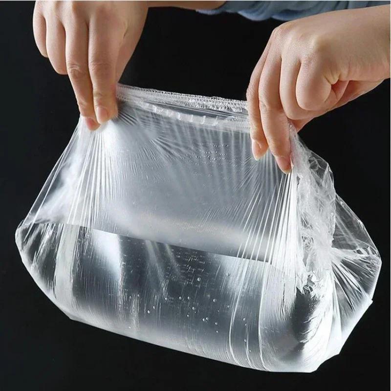 50/100/200/300/500Pcs Food Fresh Keeping Film Food Cover Fruit Vegetable Storage Bag Stretch Wrap Bowl Dish Cover Storage Bag Quality