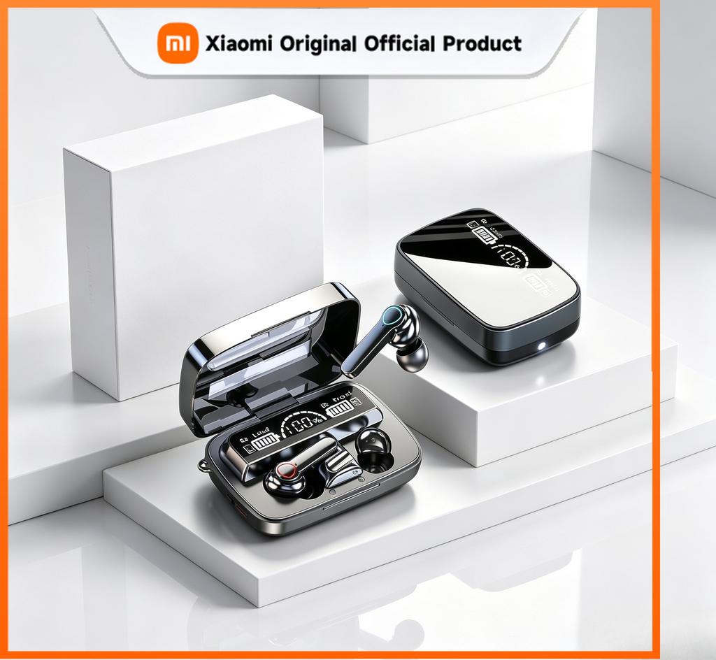 Xiaomi New Earbuds TWS Earphone M19 Intelligente Touch Control Wireless Bluetooth-compatible Headphones Waterproof LED Display With Mic