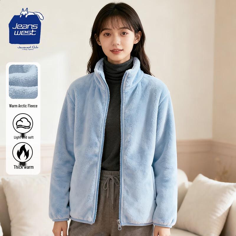 

JEANSWEST CLUB Women s Fleece-Lined Stand Collar Jacket 2XL