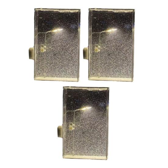 Yousheng 1/2/3 Sets Snowy Night Light DIY Set Christmas Snow Scene Lamp Perfect Emotional Gift Home Office Decoration