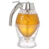 Honey Dispenser Non-Glass Syrup Dispenser Honey Container Honeycomb Shaped Honey Distribution Tank Honey Jar with Stand