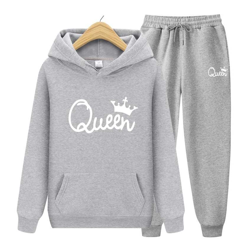 Módní Teplákové soupravy Pro ženy Muži Oblečení s kapucí Pánské běžecké soupravy Queen Potisk Pánské Dámské Mikiny Tepláky Oblečení