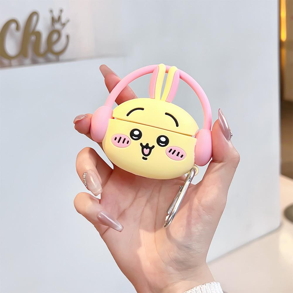 For Airpods 4 Case 2024,Music Chiikawa 3D Anime Protective Earphone Silicone Cover For Airpod 4 Case Kids Funda