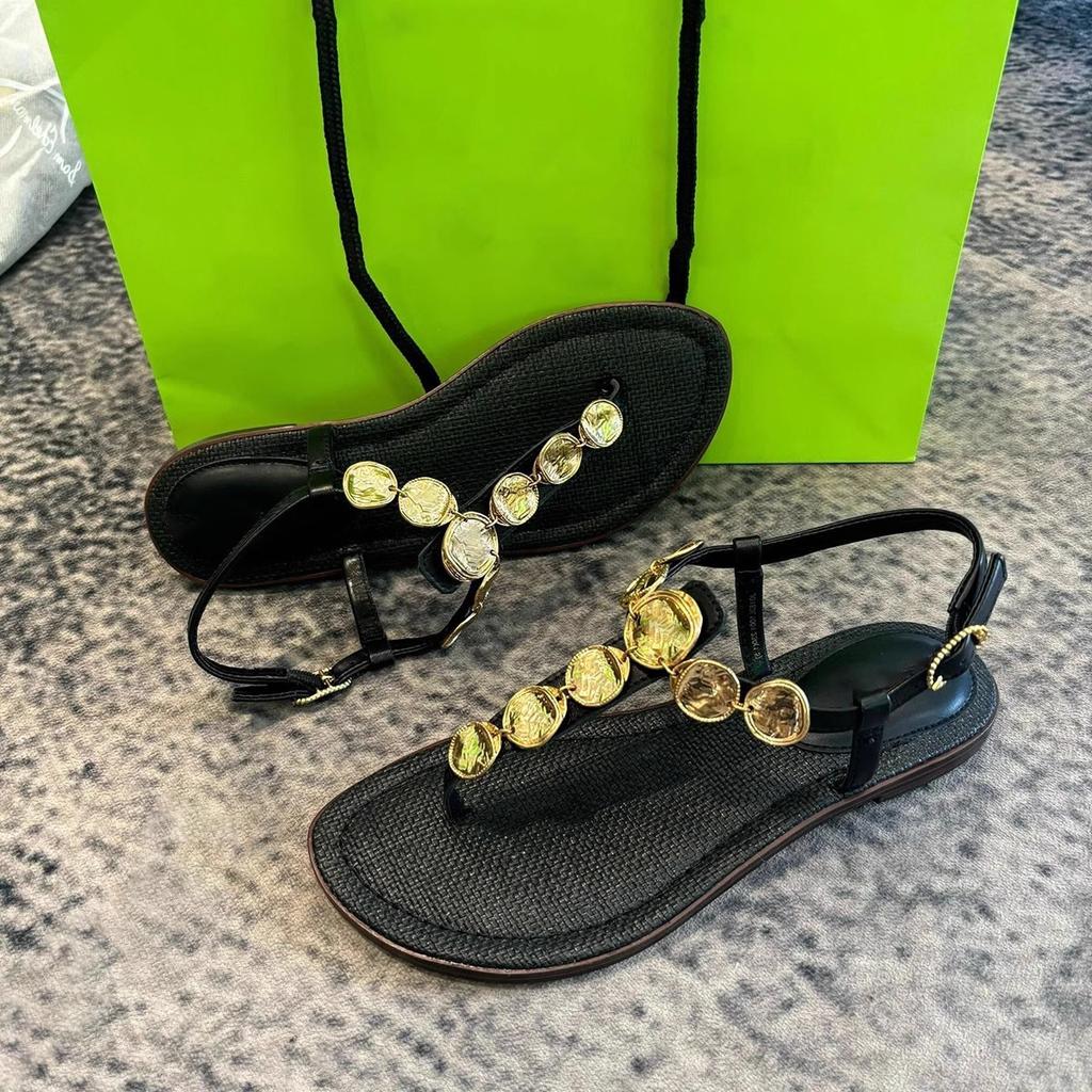 Fashion 2025 New Women Sandals Clip Toe Herringbone Sandals Women Summer Outer Fashion Flat Beach Roman Shoes Women Sandalias De Mujer