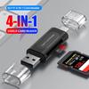 1 in 1 Multifunction USB Type C Card Reader External Storage for Memory Stick Mini SD TF Card Reader USB 1.1 Black