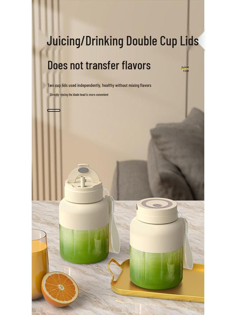 Juicer Cup: Large Capacity, Wireless, Portable, Multifunctional Ice-Crushing Fresh Juice Maker