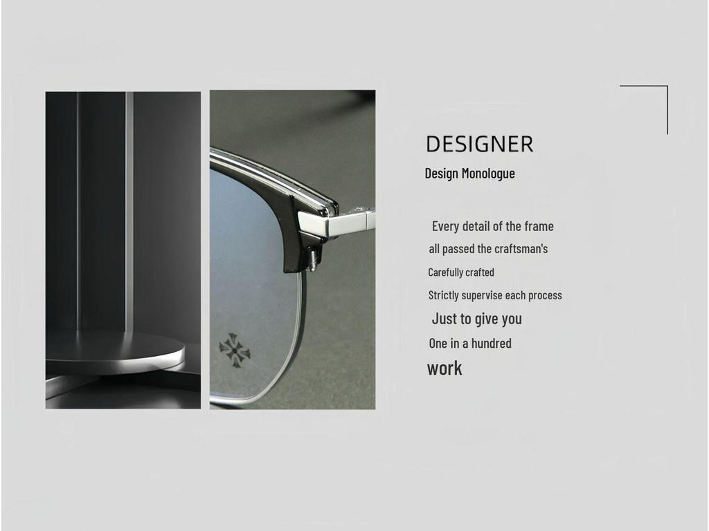 Polygon Ultralight Titanium Eyeglass Frame for Men and Women