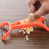 Dual-Headed Multi-Functional Peeler: Lobster, Fruit, Potato, Garlic Press, Hole Digger & Rotating Scraper