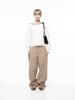 Chaenseseunoi Soft Cable Half Zip-Up Knit - Ivory /W243Tp01Iv