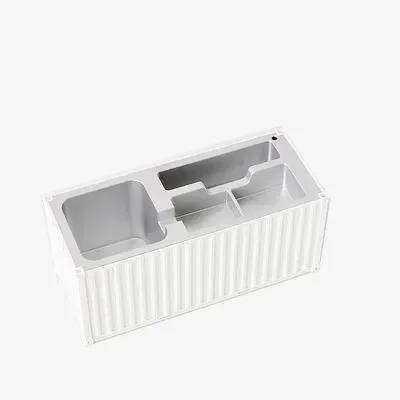 Customizable Model Shipping Container Pen Holder Artistic Storage Box Present Idea For Workspace Supplies And Stationery