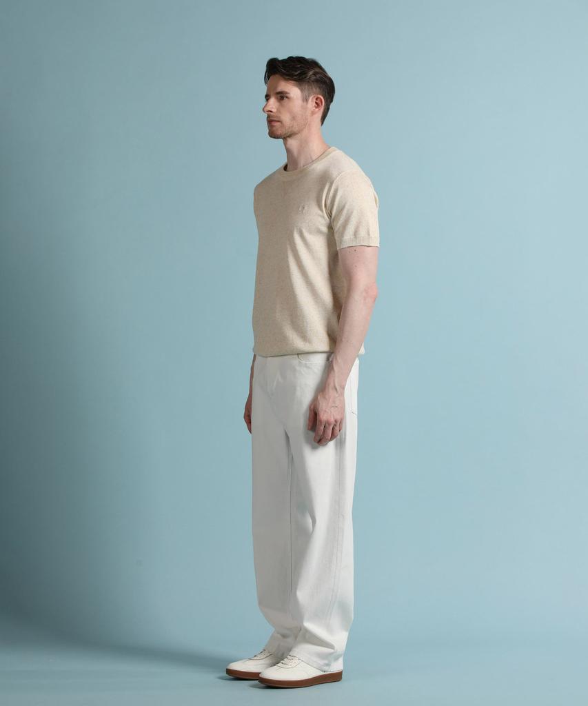 PANICALE Oatmeal Linen Blend Round Knit