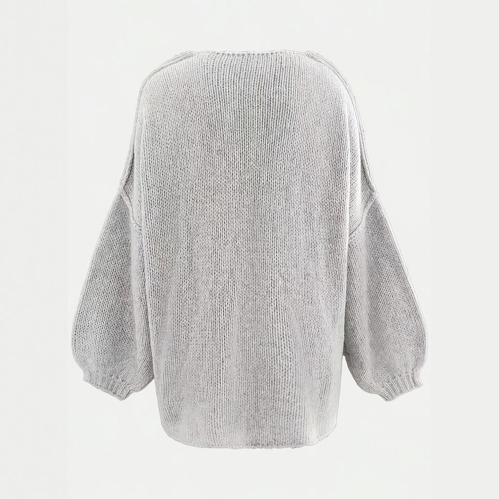 Lazy wind loose knitted cardigan women's autumn and winter new sweater jacket versatile leisure platform supply chain