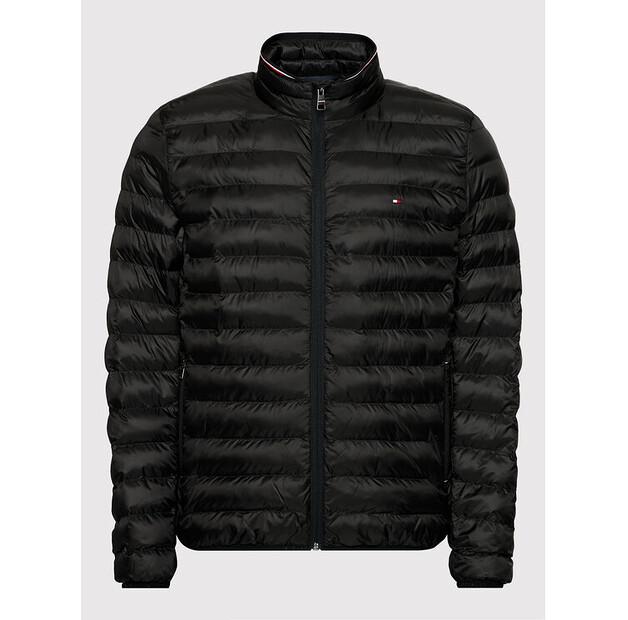 Demi-season Jacket Tommy Hilfiger Core Circular MW0MW18763, Black, Standard Fit