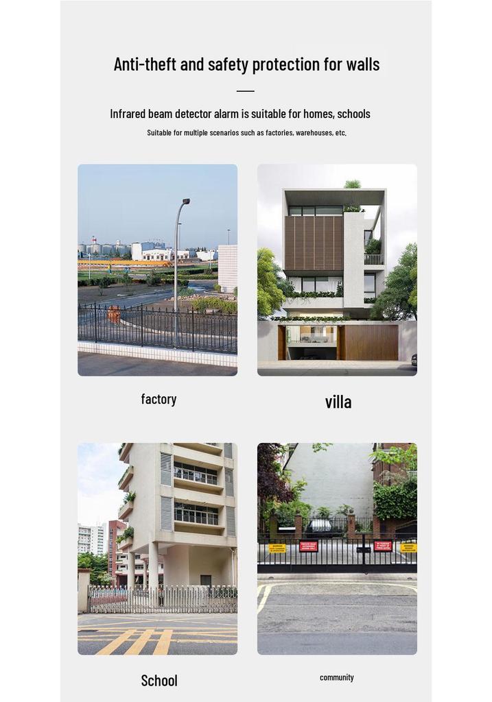 Outdoor Infrared Beam Anti-theft Alarm System