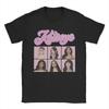 Vintage Katseye Kpop Girl Group TShirt Unisex Crew Neck Pure Cotton T Shirt Short Sleeve Tees Printed Clothes