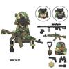 MOC Militärsoldaten Mini Anime Action-Figuren Waffen Roboter Mecha Bausteine Ziegel DIY Spielzeug für Kinder Geschenk