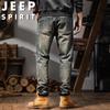 JEEP SPIRIT Men's Retro Straight Fit Stretch Jeans