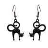 Gothic Halloween Earrings: Ghost, Spiderweb, Bat, and Pumpkin Dangles for Women