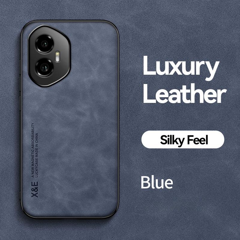 Für Honor 300 Pro 5G Hülle Luxus Leder Magnetische Autohalterung Handyhülle für Honor 200 Pro 300 Lite Honor 200 Smart X7C Weiche Rückseite