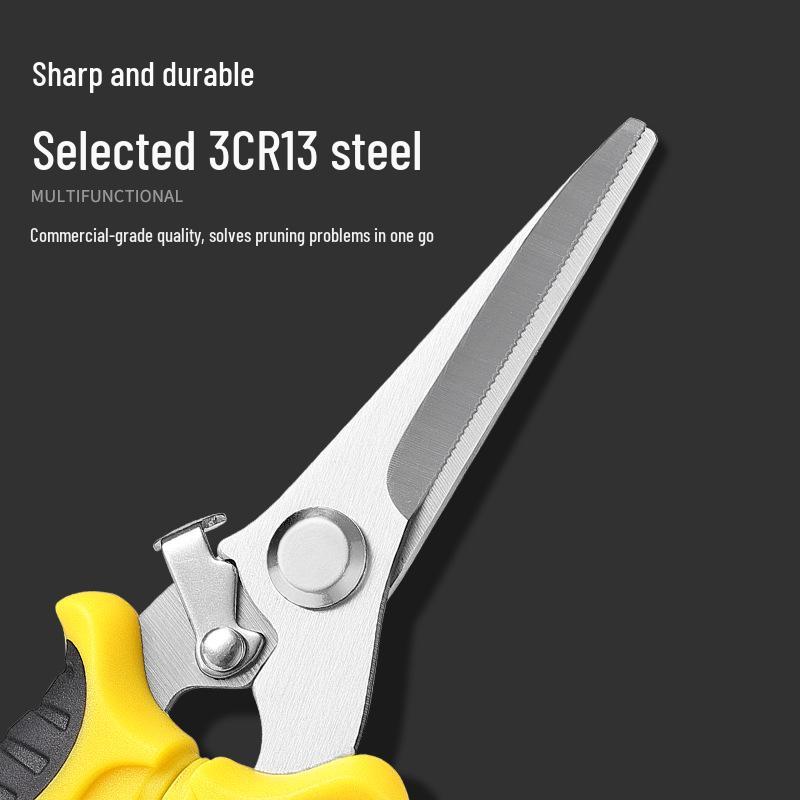 Stainless Steel Garden Pruning Shears: Grafting, Budding, Flower, Branch, and Grape Picking Scissors