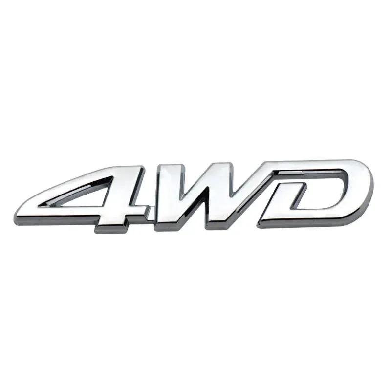 Chrome 4WD for All SUV Rear Trunk Nameplate Emblem Badge Sticker