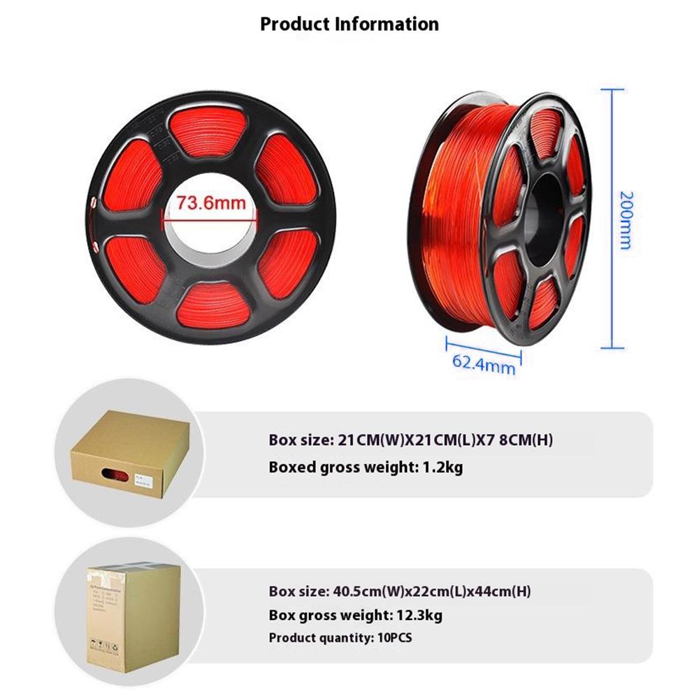 Biodegradable PLA 1.75mm Filament for 3D Printer High Gloss Filament , Accuracy Tolerance +/- 0.03mm