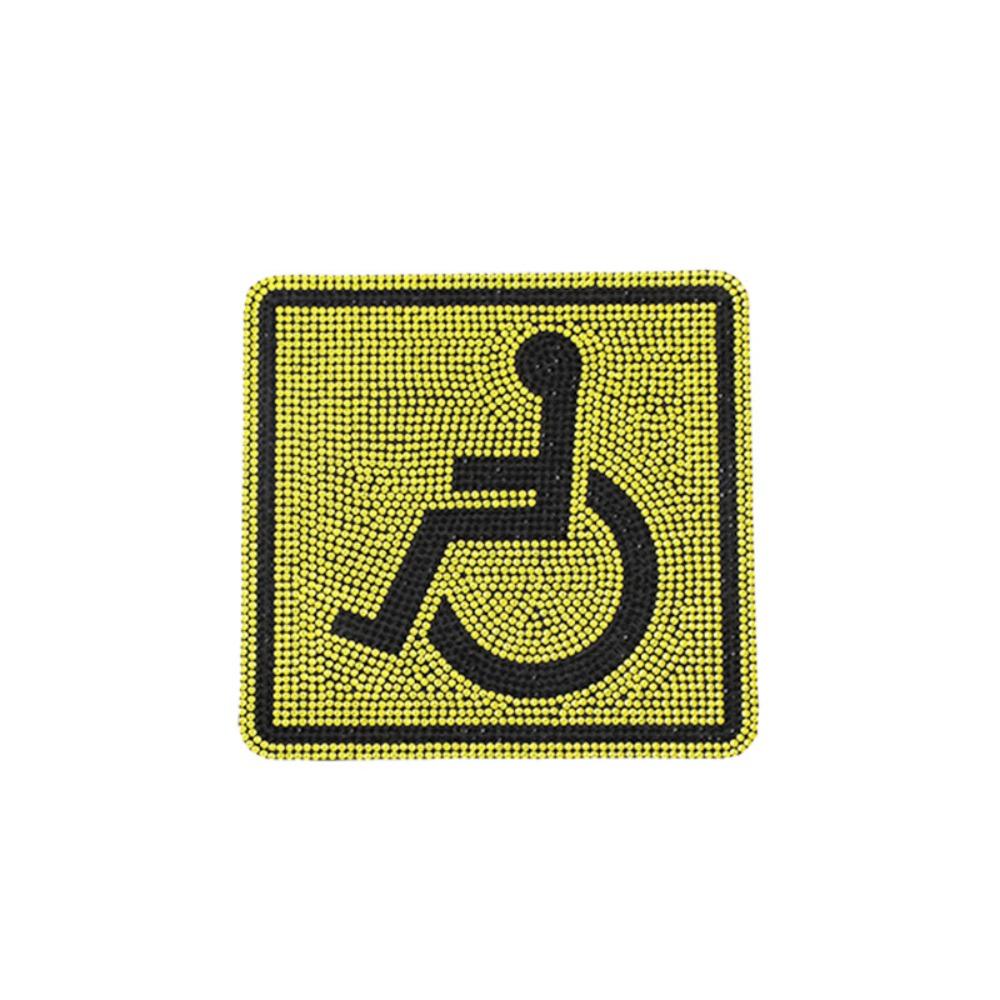 Strong Self Adhesive Mobility Symbol Decal Car Window Decor Sticker Practical Identifying Mark