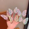 3D Embroidered Butterfly Hair Clip: Sweet Ancient Style for Girls with Gradient Wings