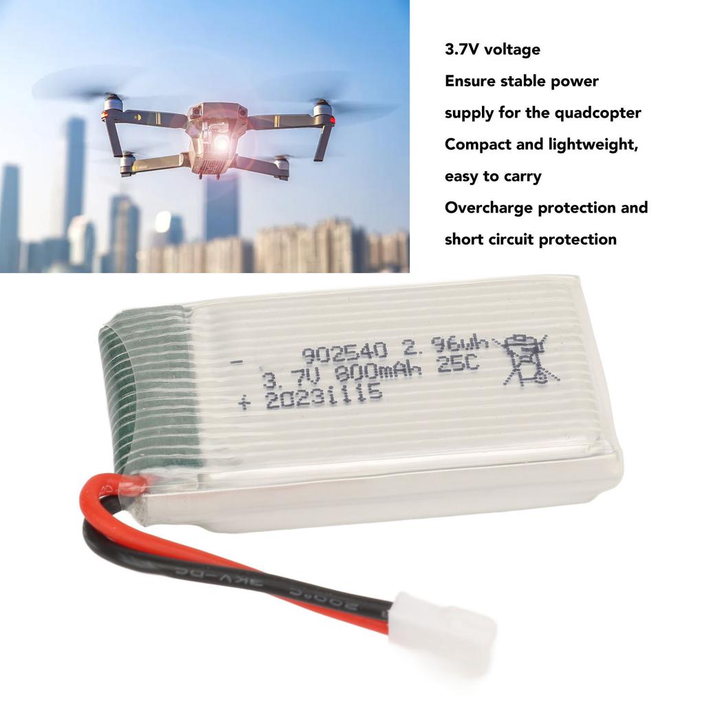 Baterie Dronă Quadcopter RC 3.7V 800mAh Baterie Reîncărcabilă Litiu Cu Mufă XH2.54 pentru Cheerson CX?30