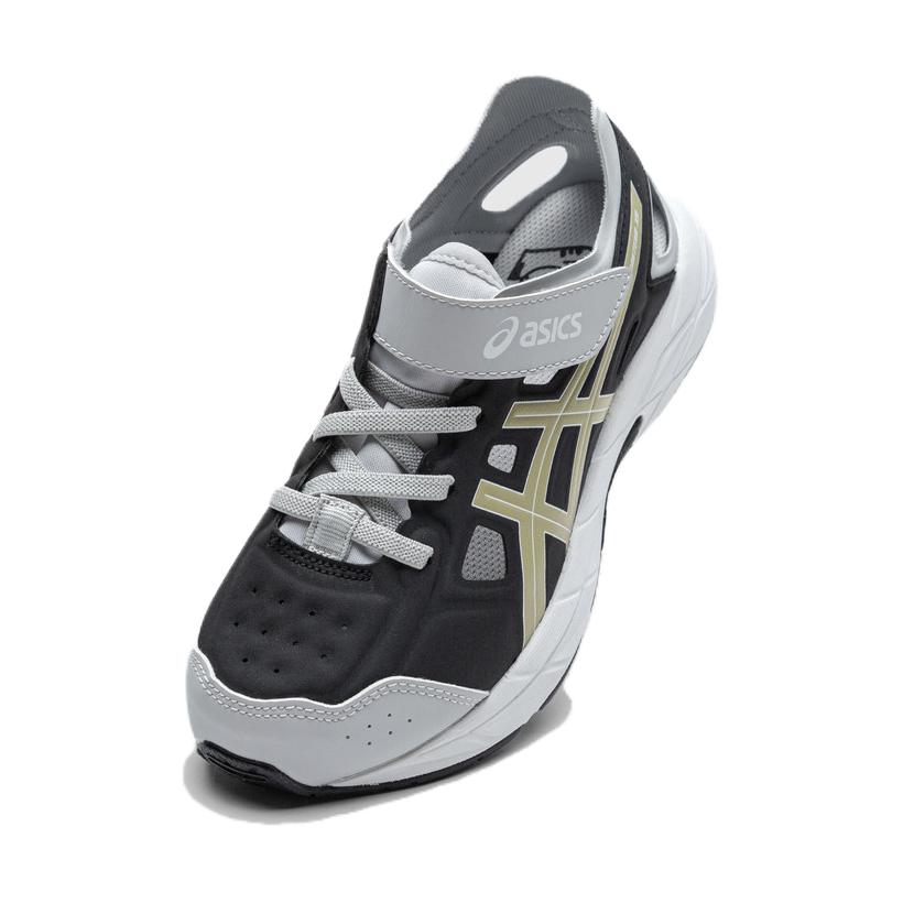 Asics Synthetic Leather Contend Xbn Ps Comfortable Breathable Low Top Running Shoes Kids Running Shoes Silver Gray 1014A336-002