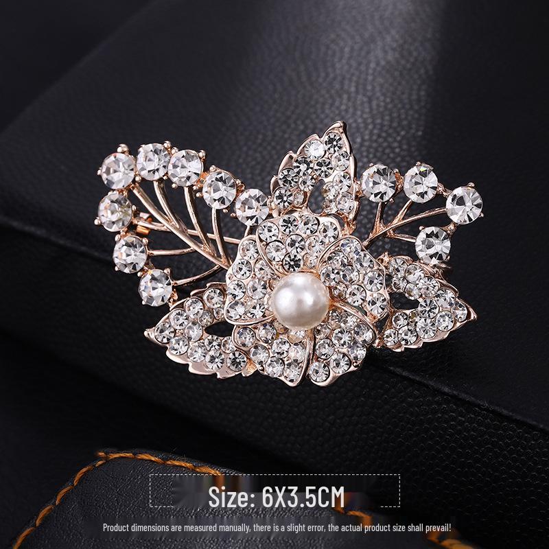 Elegant Peony Brooch: High-End Chinese Style Corsage Pin