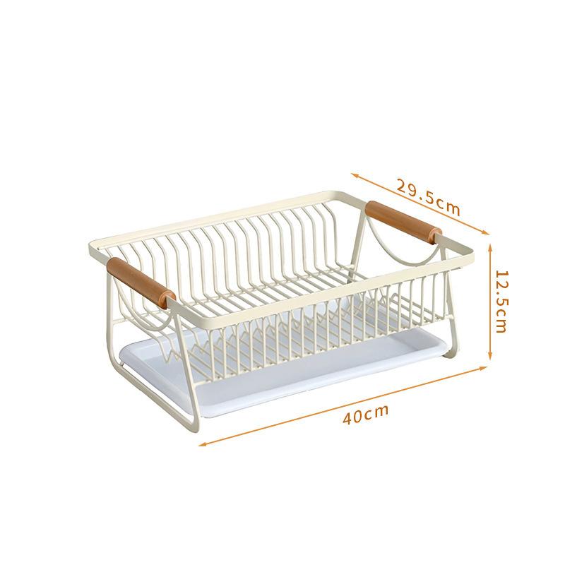 Japanese-style kitchen dish drying rack, countertop dish and utensil storage cabinet, draining rack, storage basket, dish draine