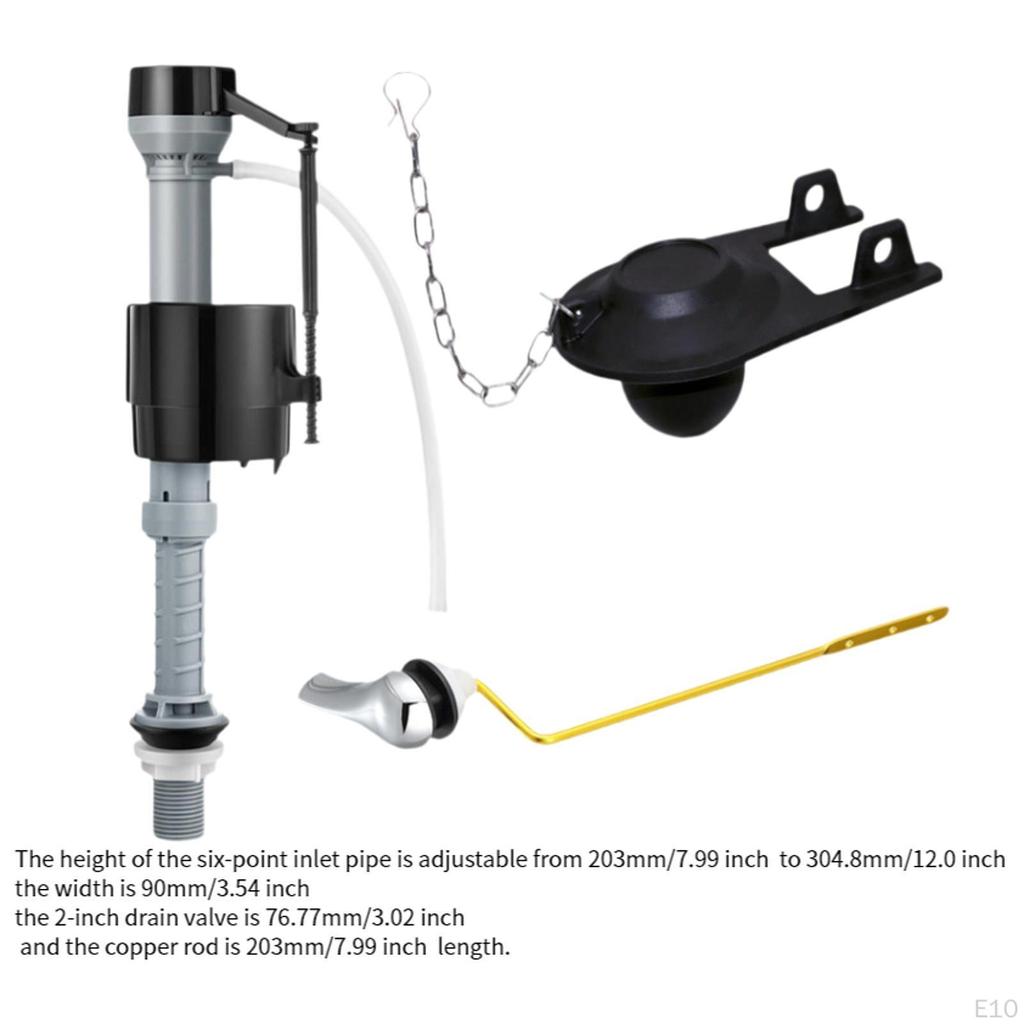 Einfach zu installierendes Toilettenspülkasten-Montageset zum Ersetzen von seitlichen Zulaufspülkästen