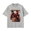 Washed Vintage Rapper Central Cee Face Graphic Tshirt Men Women Hip Hop Fashion Short Sleeve T Shirts Mens Oversized Streetwear