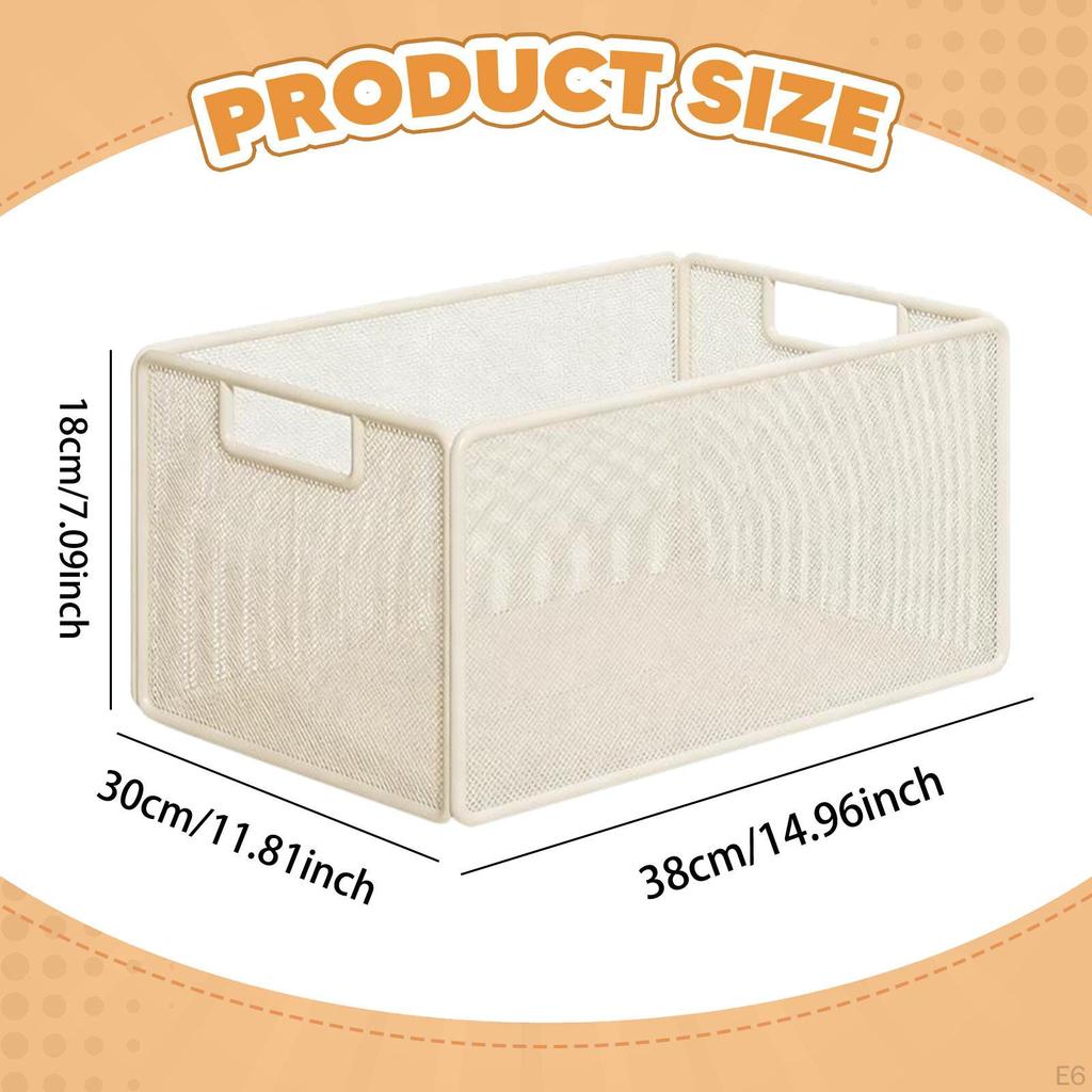 Under Desk Storage Basket Bathroom Cabinet for Crafts Kitchen Bedroom S