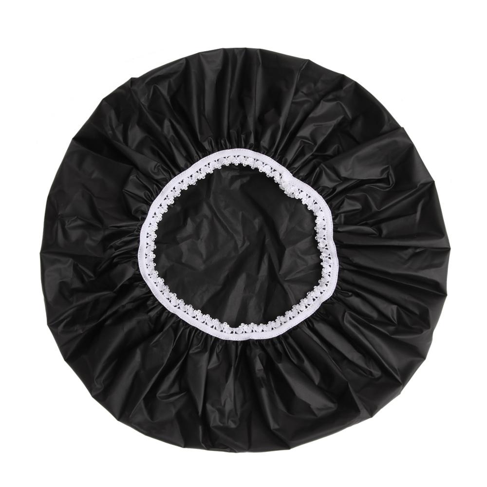 New Bathroom Supplies Salon Product Hair Protect Bathing Shower Cap Waterproof Hats Elastic Band