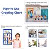 Auchq Morning Meeting Greetings Classroom Chart, Preschool Kindergarten Elementary Teacher Supplies for Classroom Must Haves, Social Greetings for
